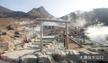 大涌谷火山口 大涌谷火山口